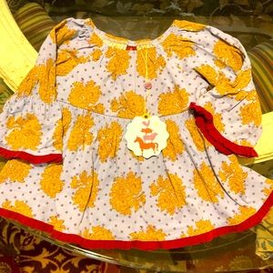 NWT MATILDA JANE AMELIE BLUE TOP ~ SIZE 2 ~ “Character Counts”Collection